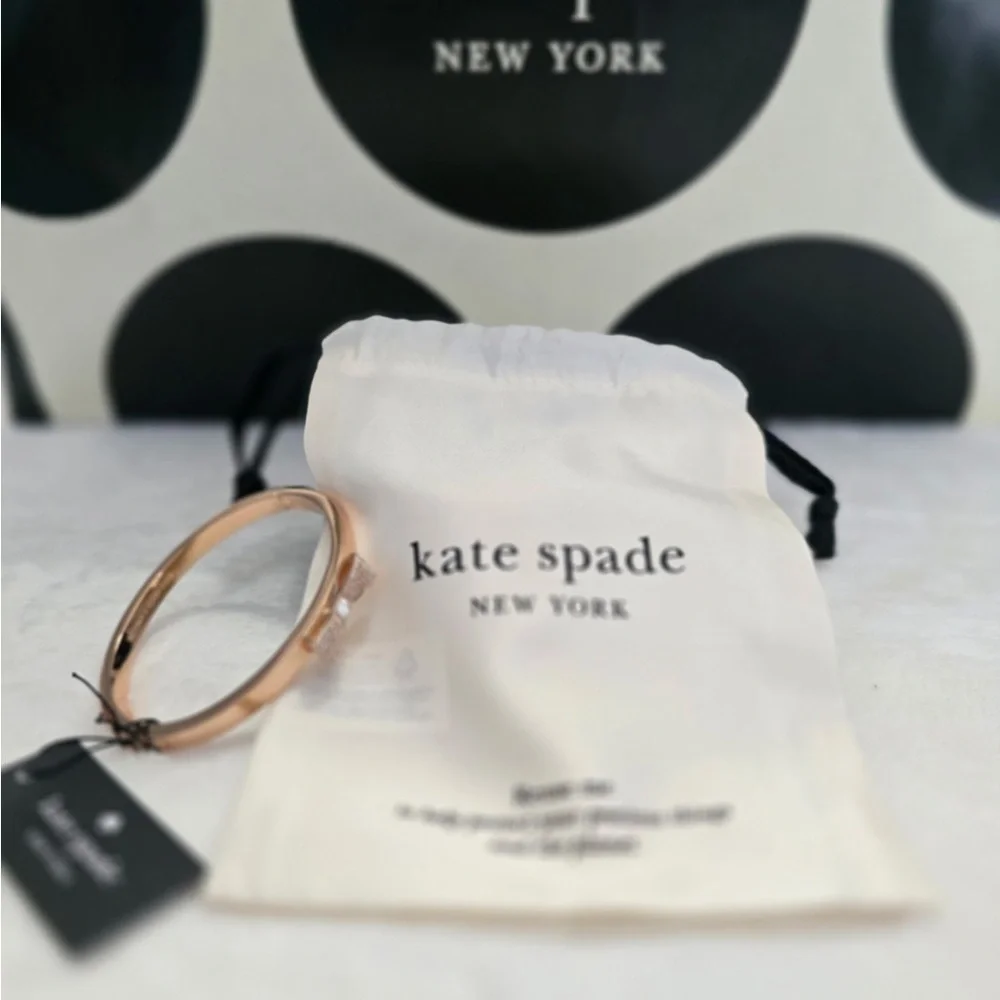 Kate Spade Rose Gold Bow Bracelet NWT - Picture 4 of 7